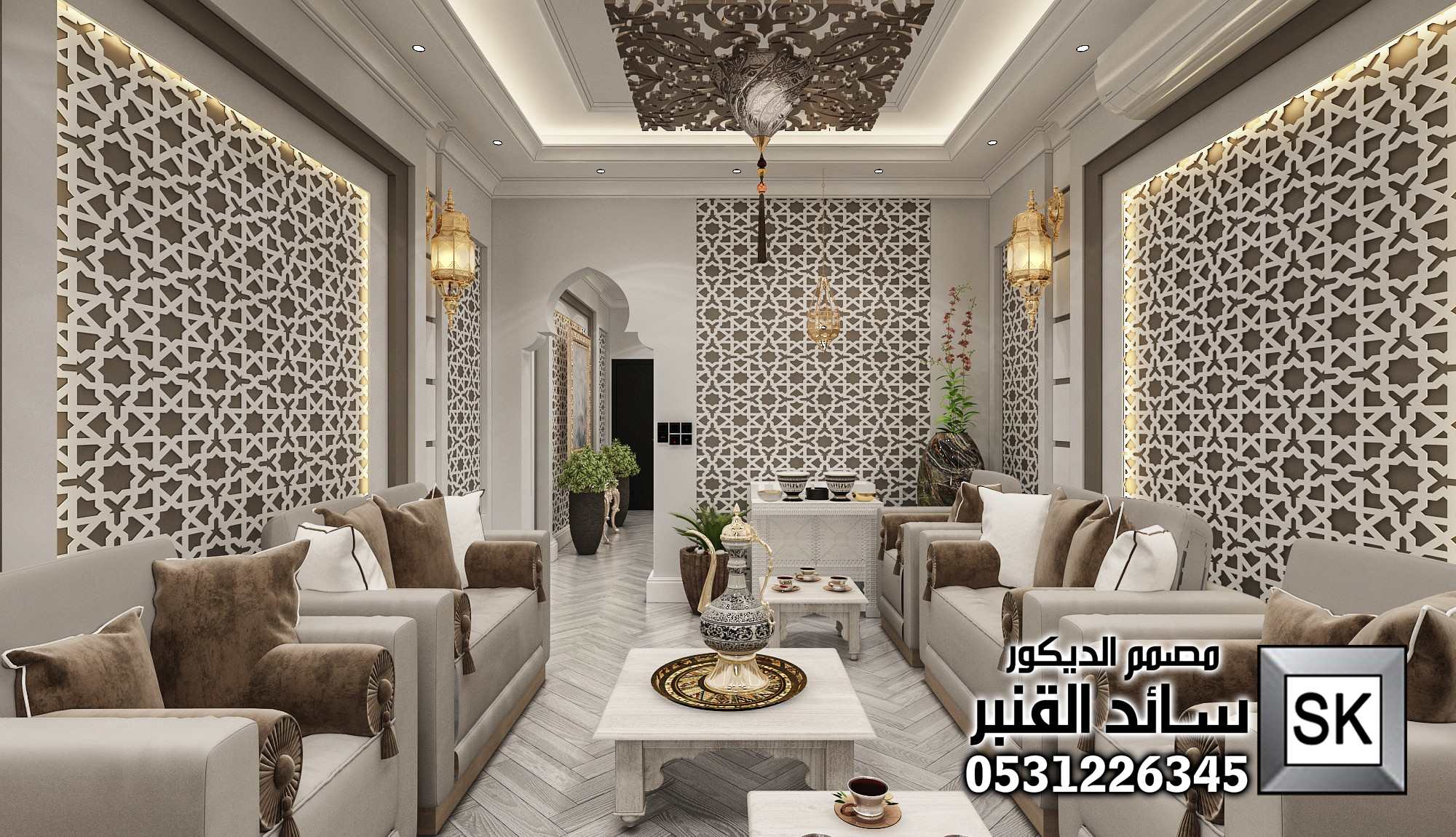 مصمم مجالس أندلسية و مغربية فخمة في الرياض