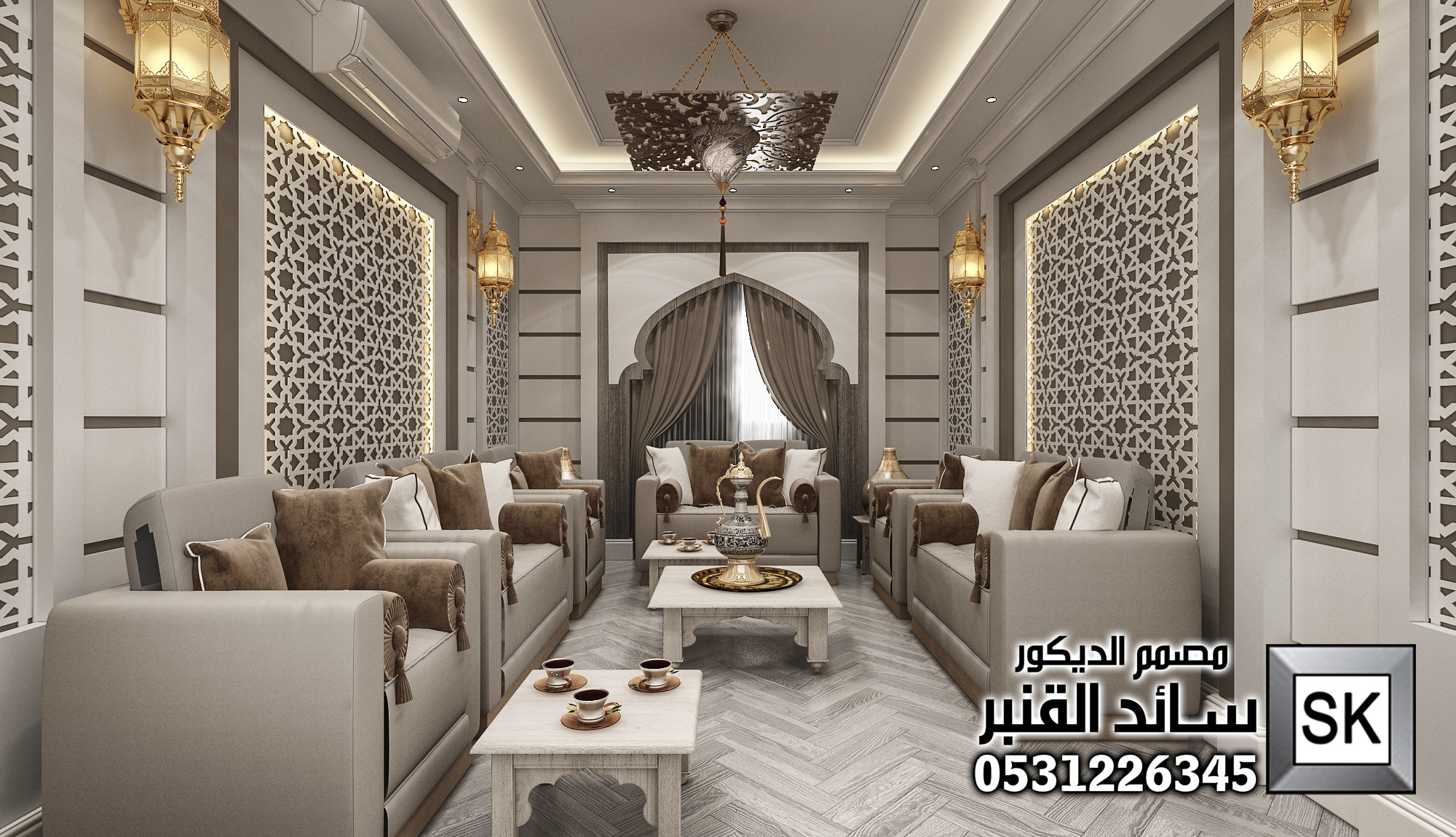 مصمم مجالس أندلسية و مغربية فخمة في الرياض