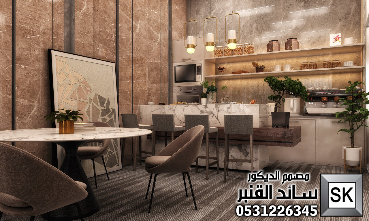 تصميم و تنفيذ لوبي إستقبال فندقي فاخر في الرياض