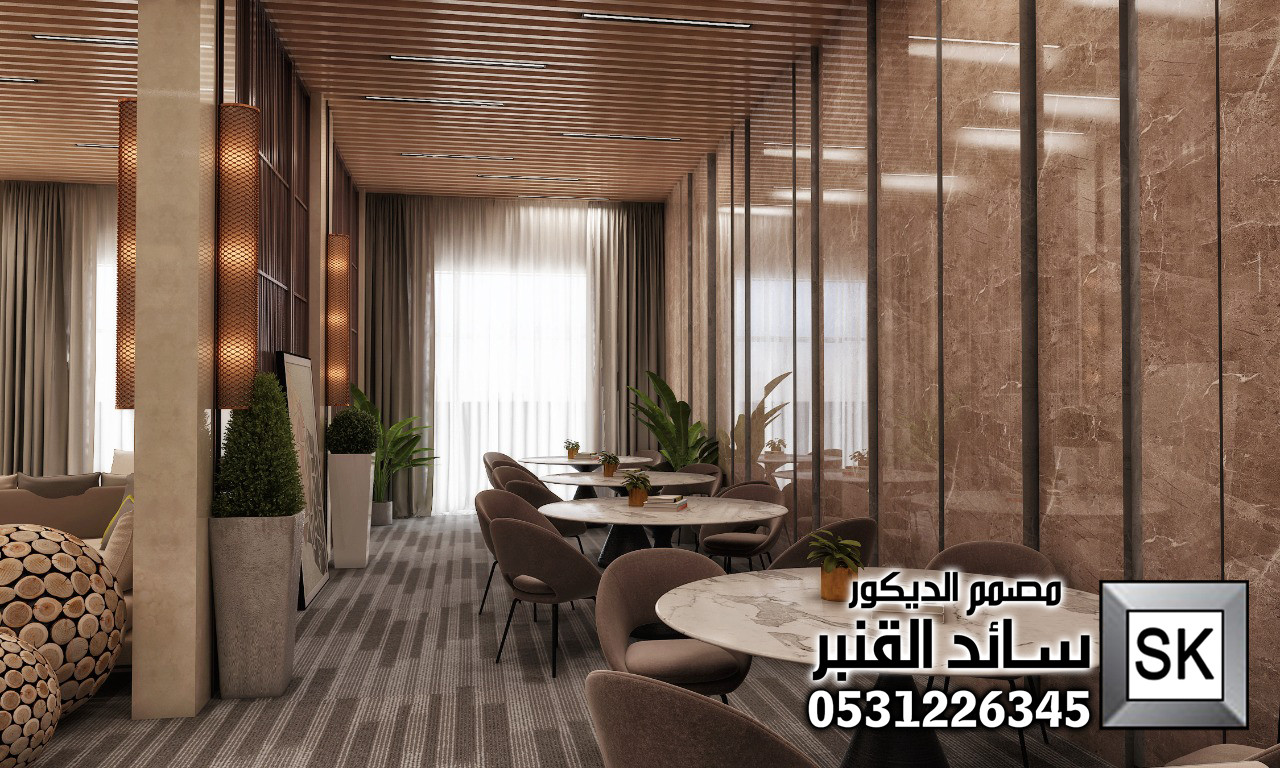 تصميم و تنفيذ لوبي إستقبال فندقي فاخر في الرياض
