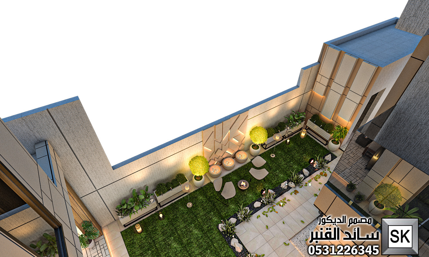 تصميم و تنفيذ لاندسكيب في نجران