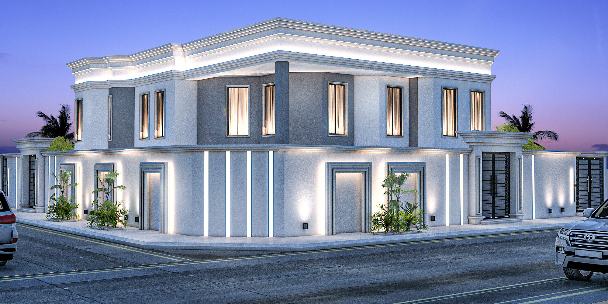 ترميم واجهات نيوكلاسيك فاخر في الرياض