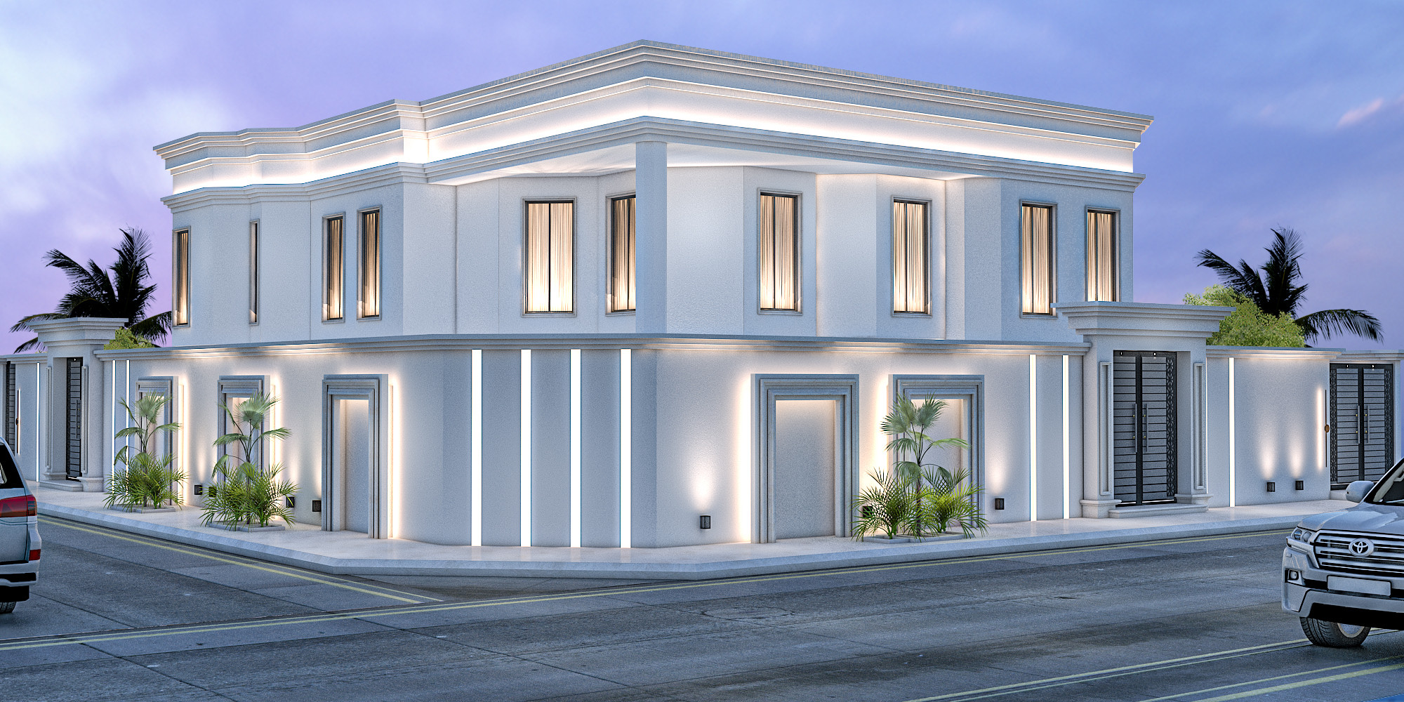 ترميم واجهات نيوكلاسيك فاخر في الرياض