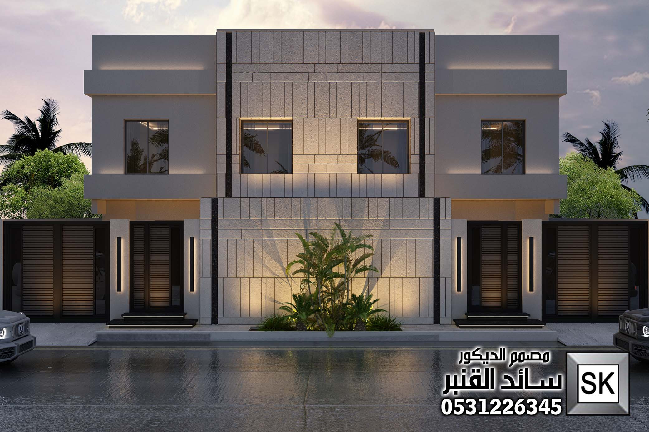 تشطيب و تصميم واجهات دوبلكس بأفكار حديثة في الرياض