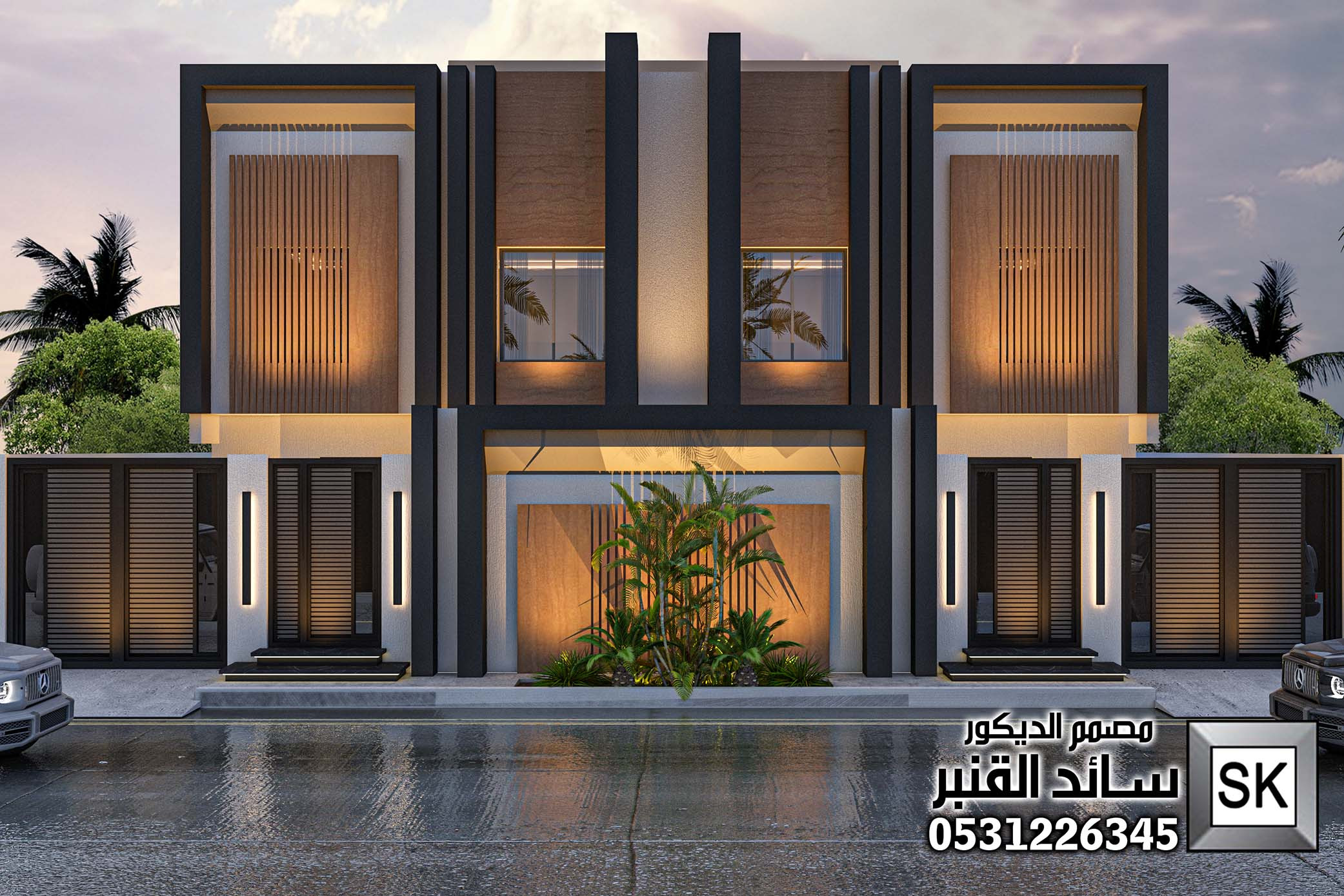 تشطيب و تصميم واجهات دوبلكس بأفكار حديثة في الرياض