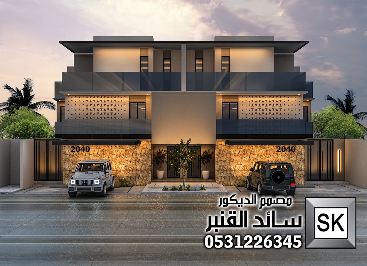 واجهات تاون هاوس فاخرة في الرياض