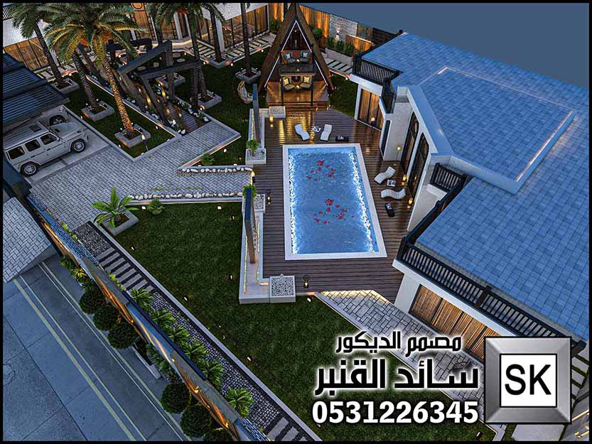 مصمم لاندسكيب مزارع فخمة في الرياض