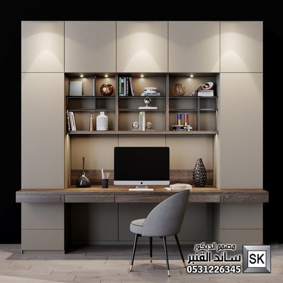 تصميم و تنفيذ غرف دراسة و كيم و مكاتب منزلية فخمة في الرياض