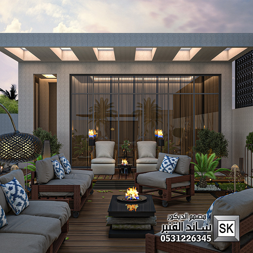 تصميم و تنفيذ لاندسكيب إستراحات فخمة في الرياض