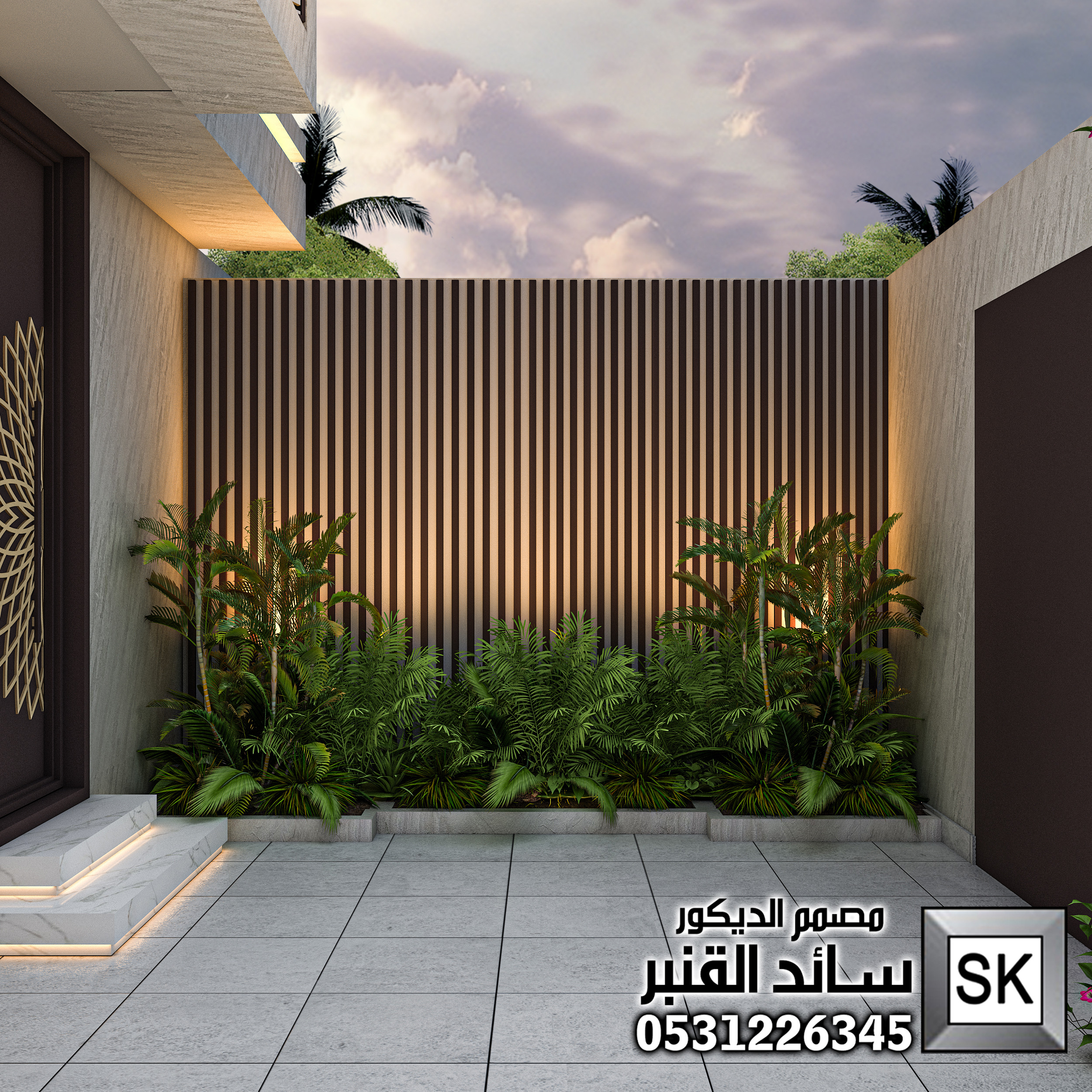تصميم و تنفيذ لاندسكيب فاخر في الرياض