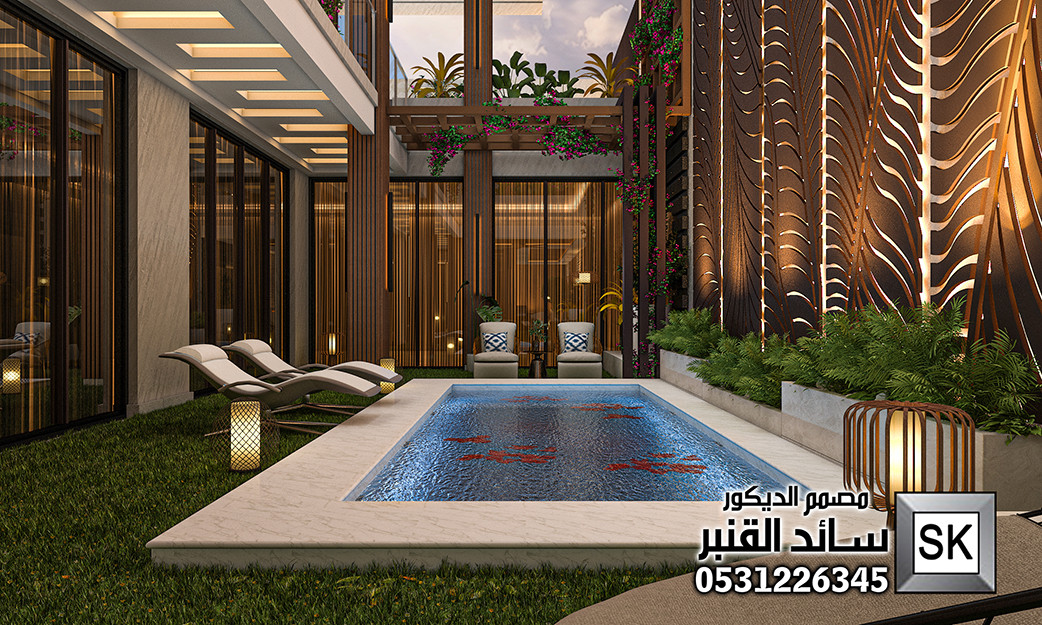 تصميم و تنفيذ لاندسكيب فاخر في الرياض