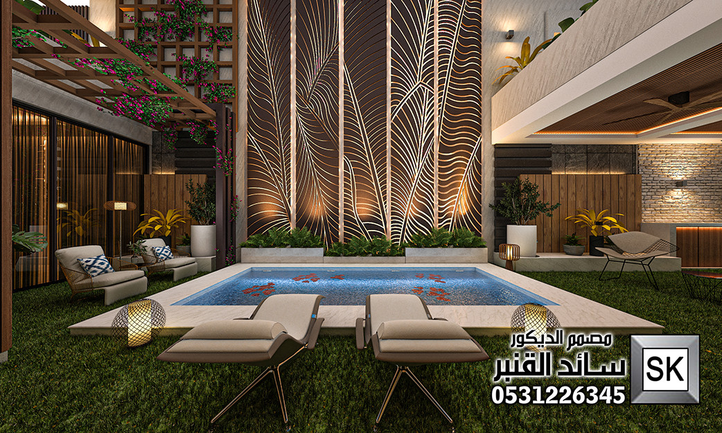 تصميم و تنفيذ لاندسكيب فاخر في الرياض