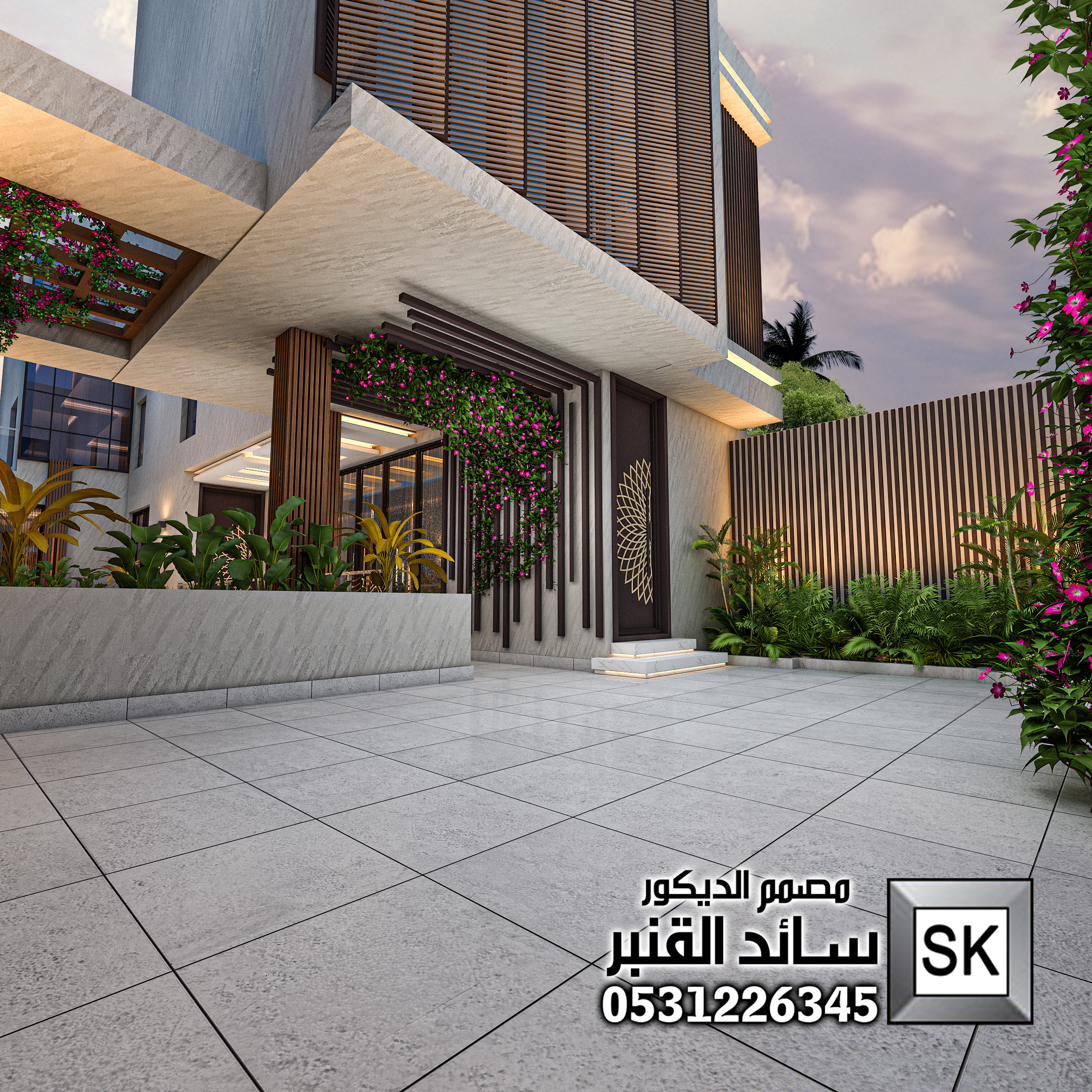 تصميم و تنفيذ لاندسكيب فاخر في الرياض
