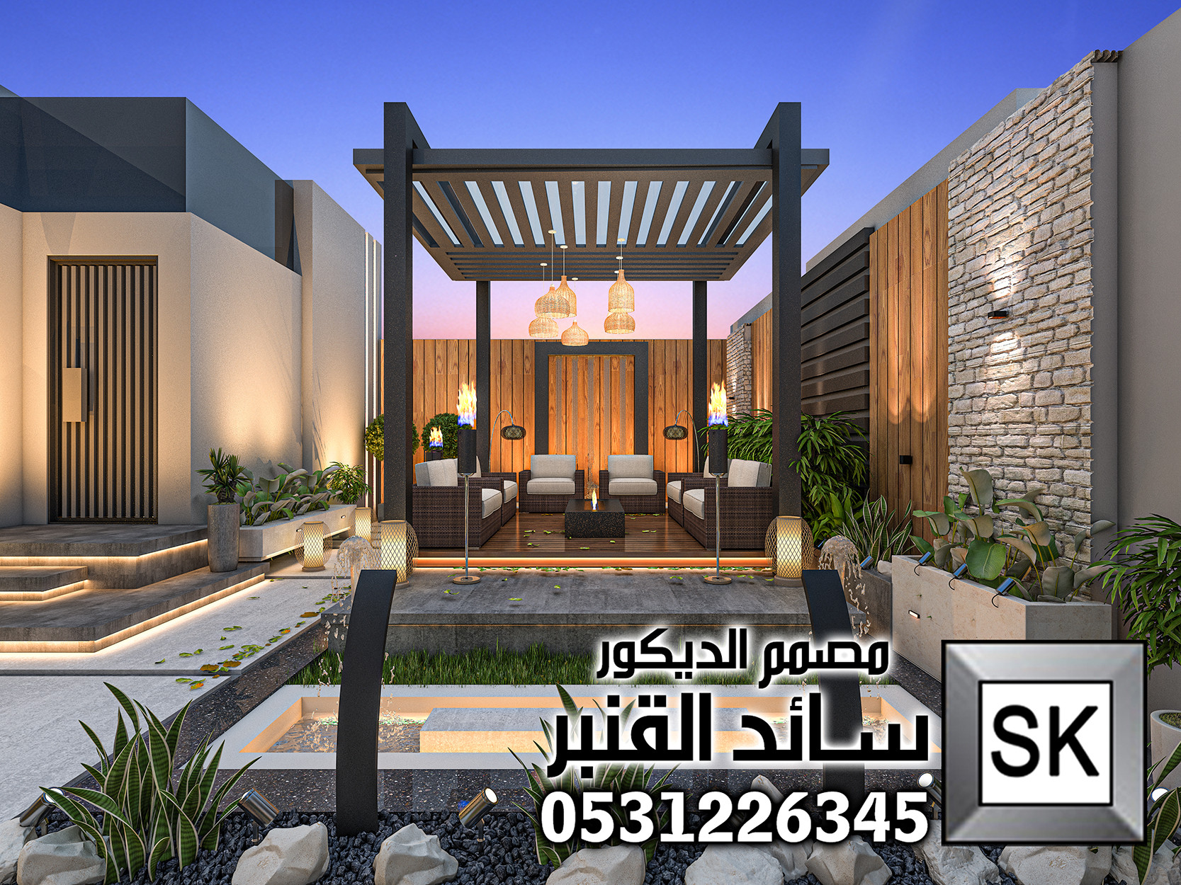 لاندسكيب و حدائق منزلية فخمة في الرياض