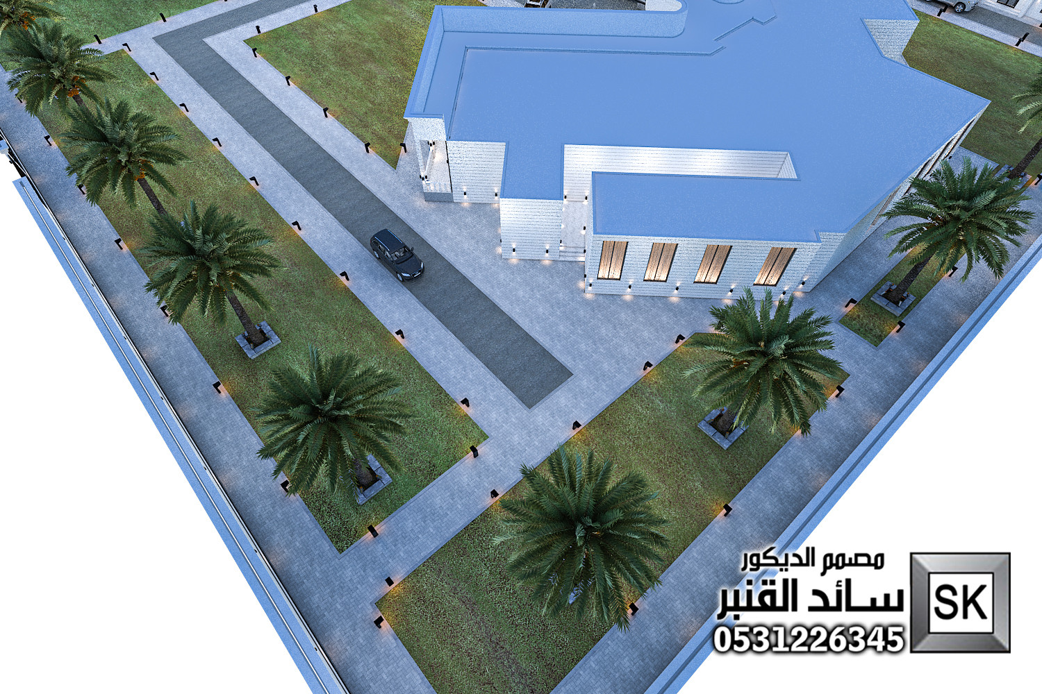 تصميم و تنفيذ مزارع و إستراحات فخمة في الدوادمي