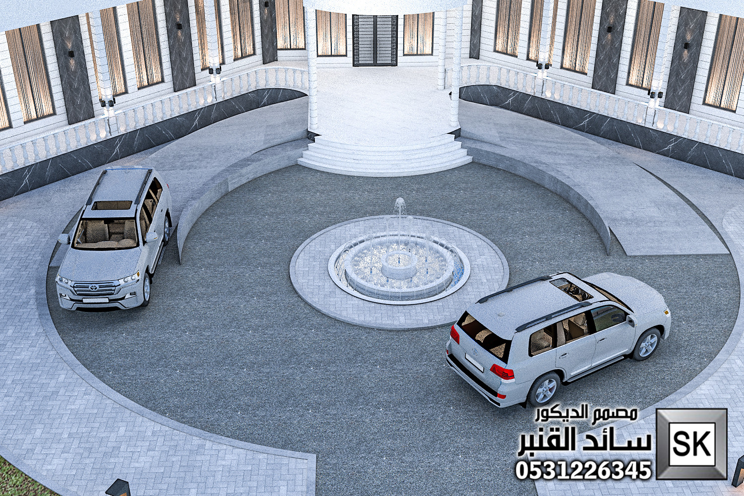 تصميم و تنفيذ مزارع و إستراحات فخمة في الدوادمي