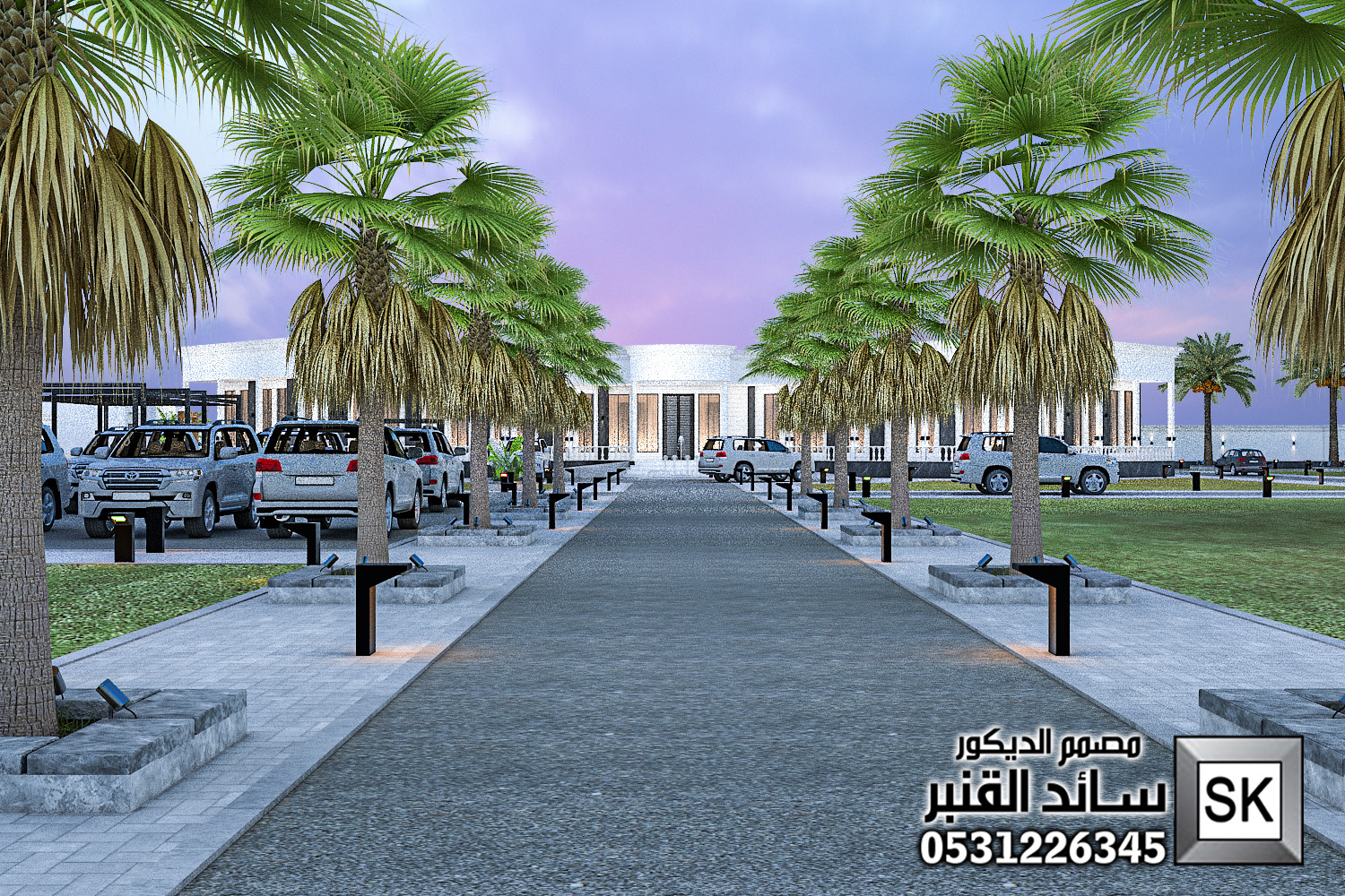 تصميم و تنفيذ مزارع و إستراحات فخمة في الدوادمي