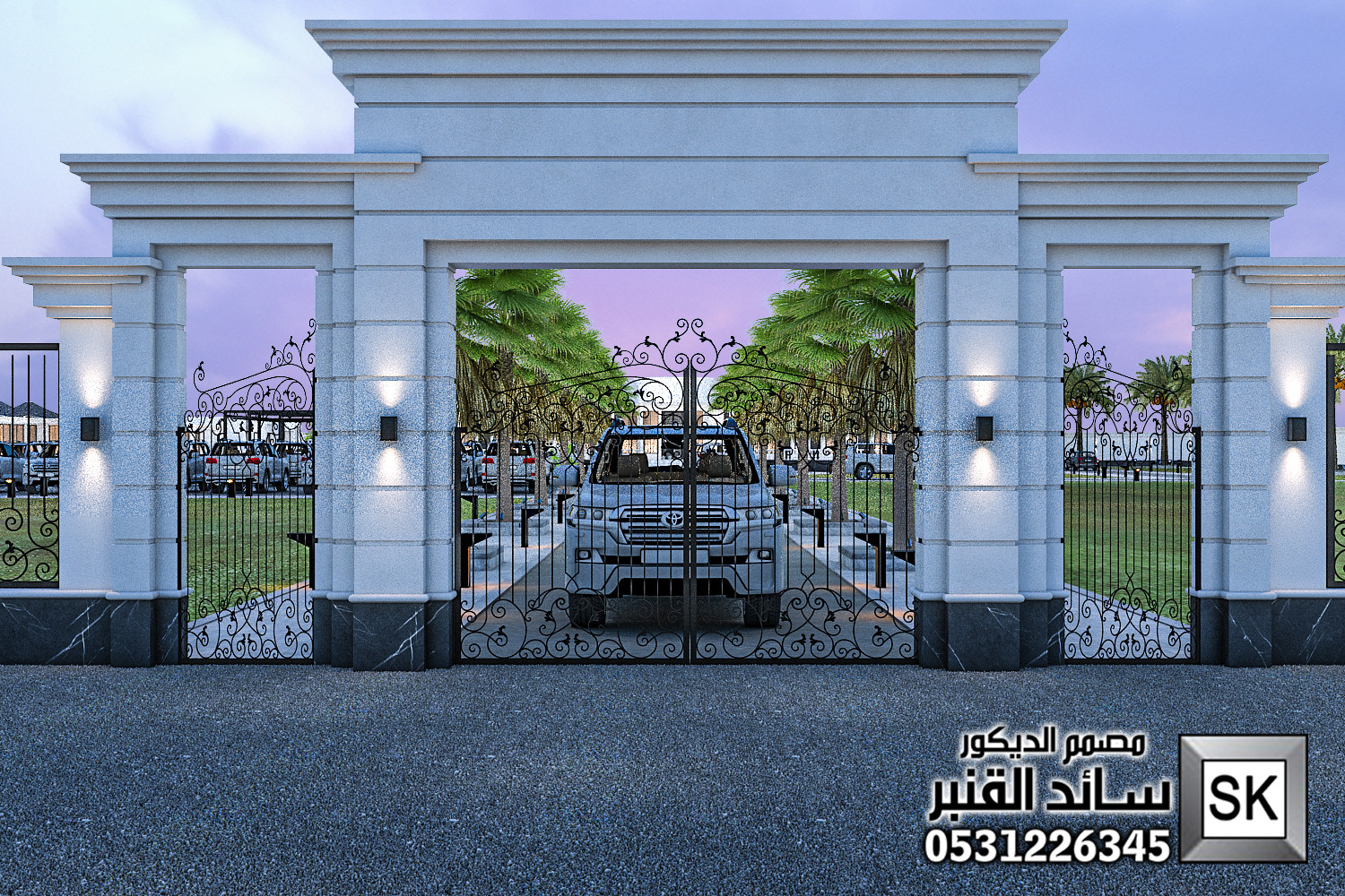 تصميم و تنفيذ مزارع و إستراحات فخمة في الدوادمي