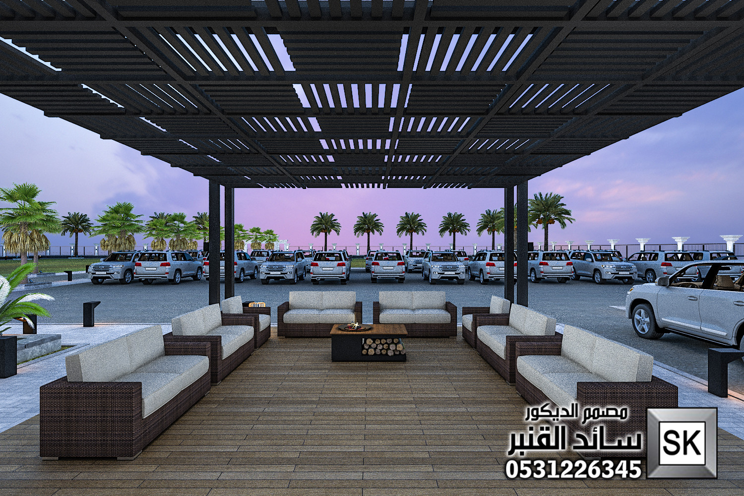 تصميم و تنفيذ مزارع و إستراحات فخمة في الدوادمي