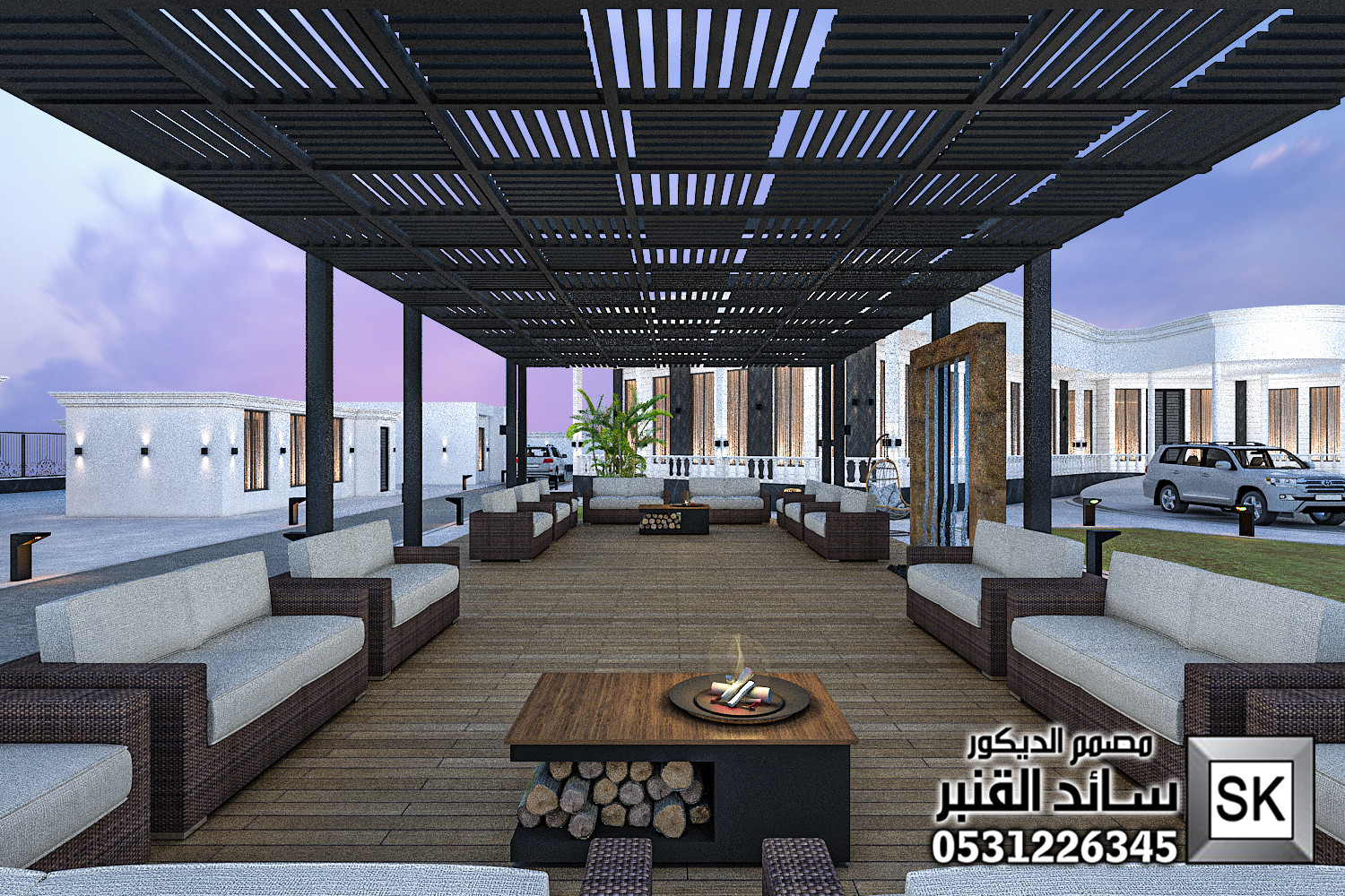 تصميم و تنفيذ مزارع و إستراحات فخمة في الدوادمي