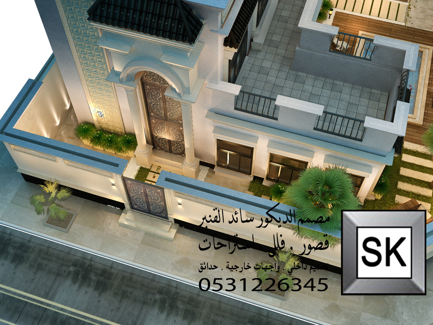 تصميم و تنفيذ لاندسكيب و حدائق فخمة في الرياض