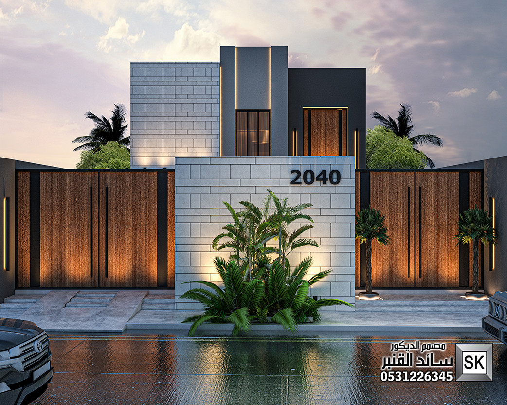تصميم و تشطيب واجهات خارجية فخمة في جدة