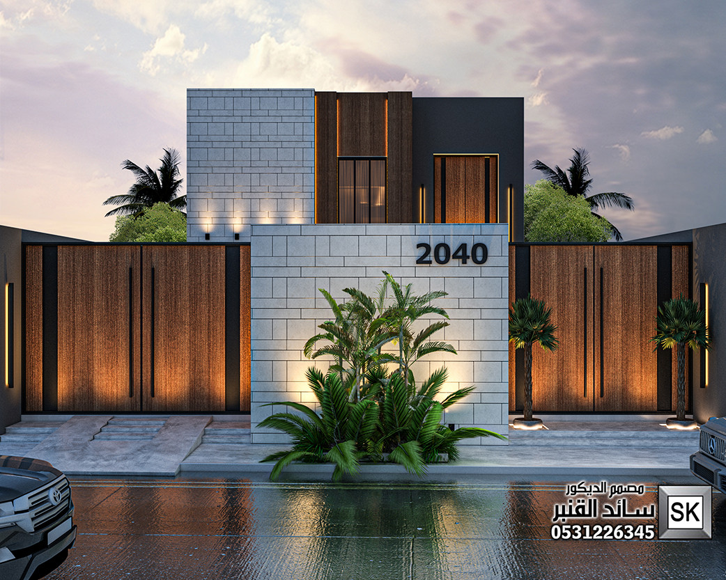 تصميم و تشطيب واجهات خارجية فخمة في جدة