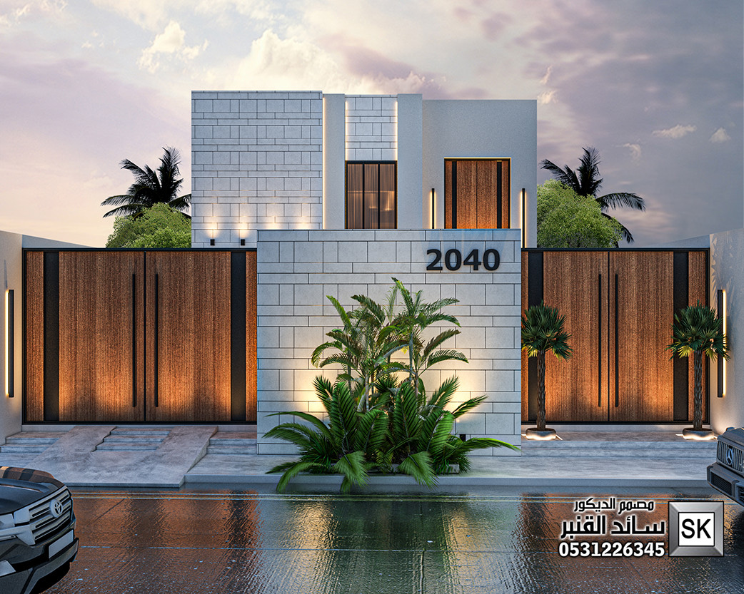 تصميم و تشطيب واجهات خارجية فخمة في جدة