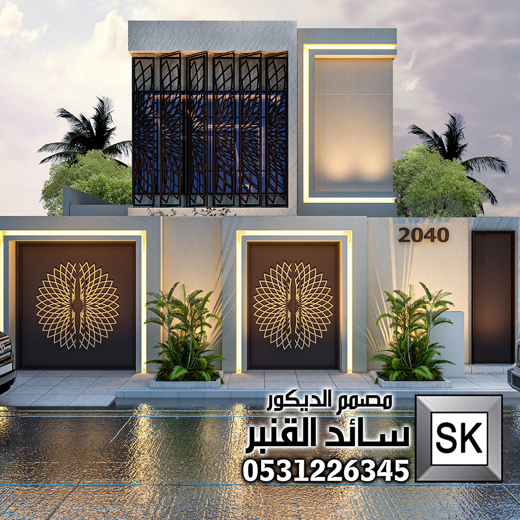تشطيب واجهات فلل مع تصميم مجاناً في الرياض