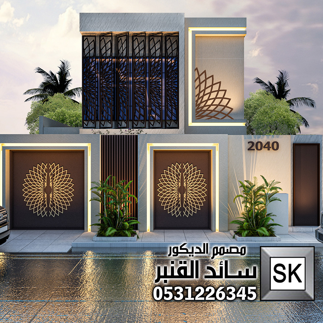 تشطيب واجهات فلل مع تصميم مجاناً في الرياض