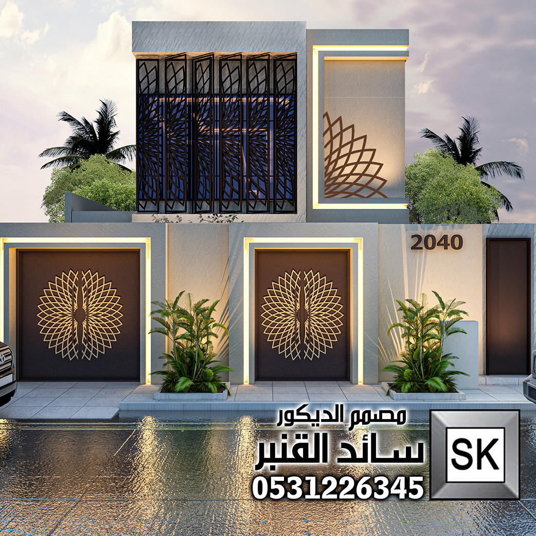 تشطيب واجهات فلل مع تصميم مجاناً في الرياض