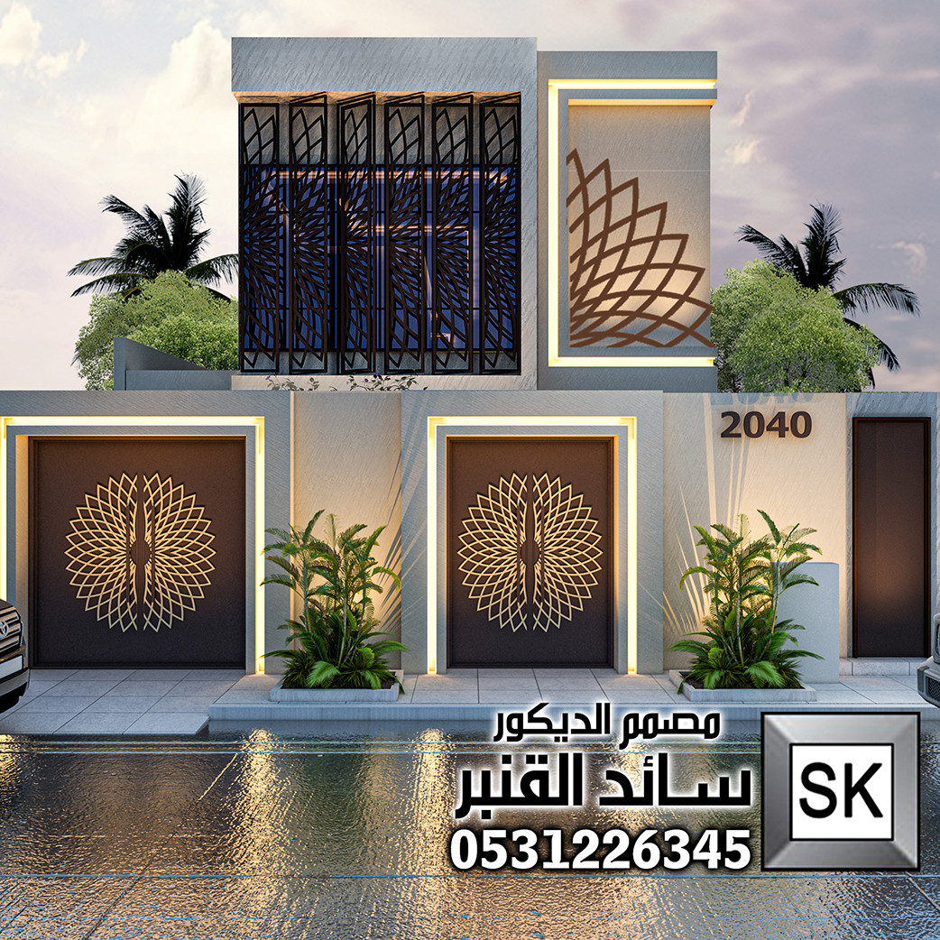 تشطيب واجهات فلل مع تصميم مجاناً في الرياض