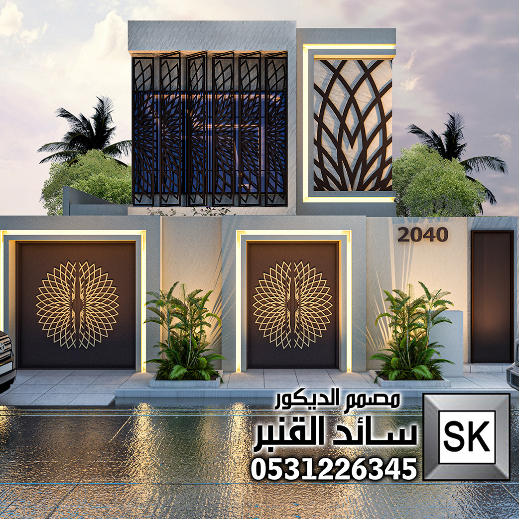تشطيب واجهات فلل مع تصميم مجاناً في الرياض
