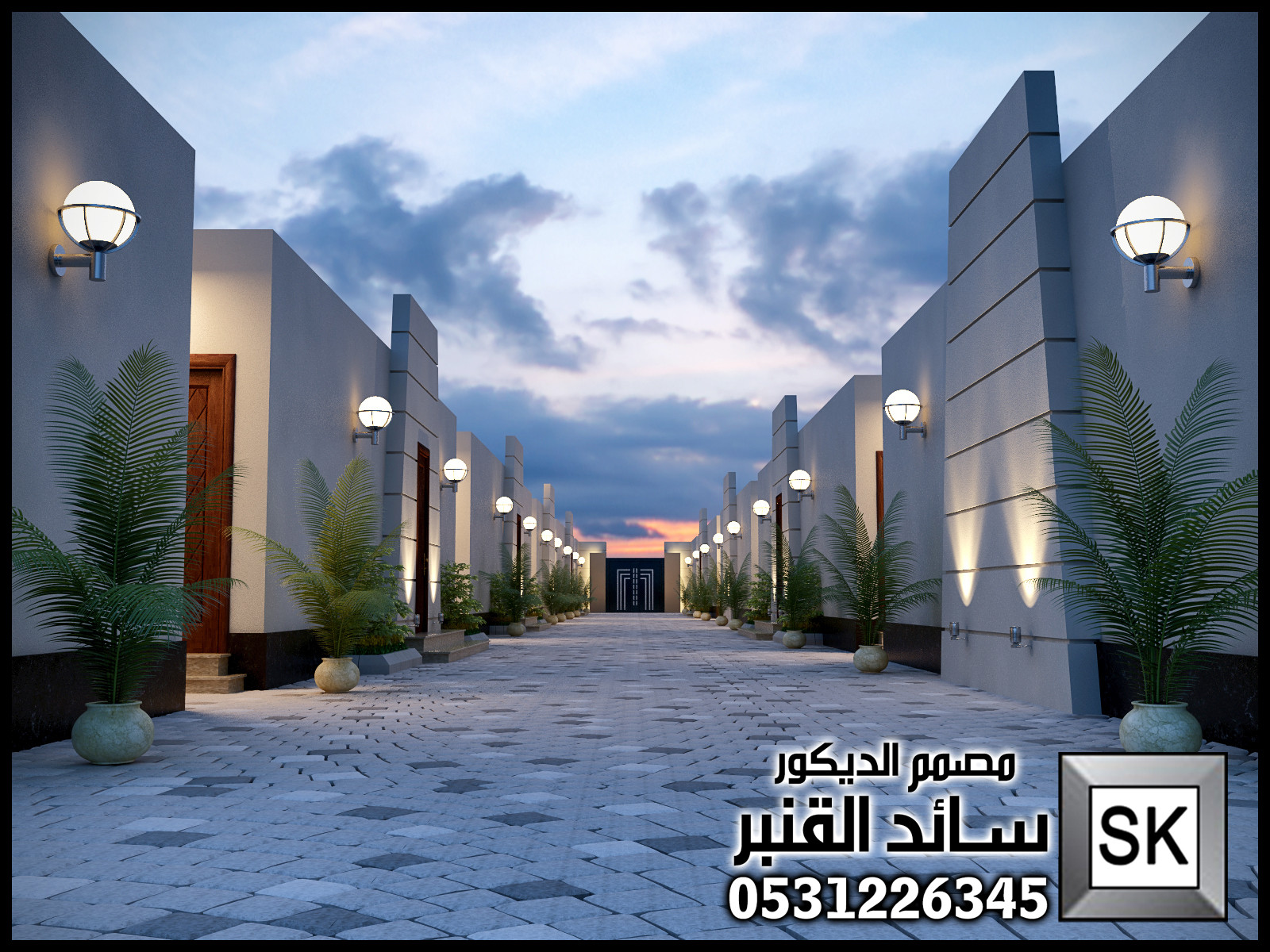 لاندسكيب شاليهات في الرياض