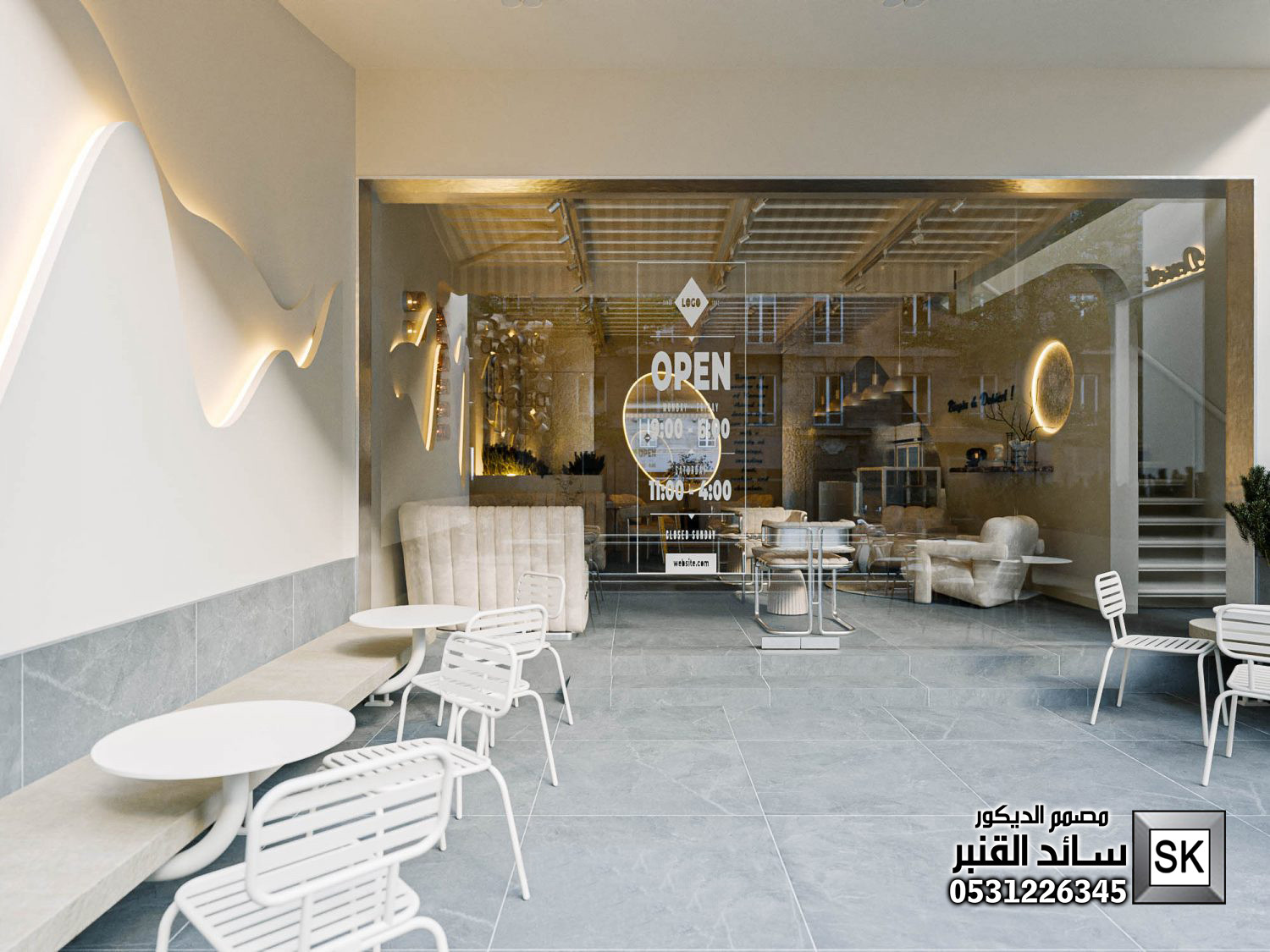 تصميم و تنفيذ كافيهات  و محلات شاي فخمة في الرياض