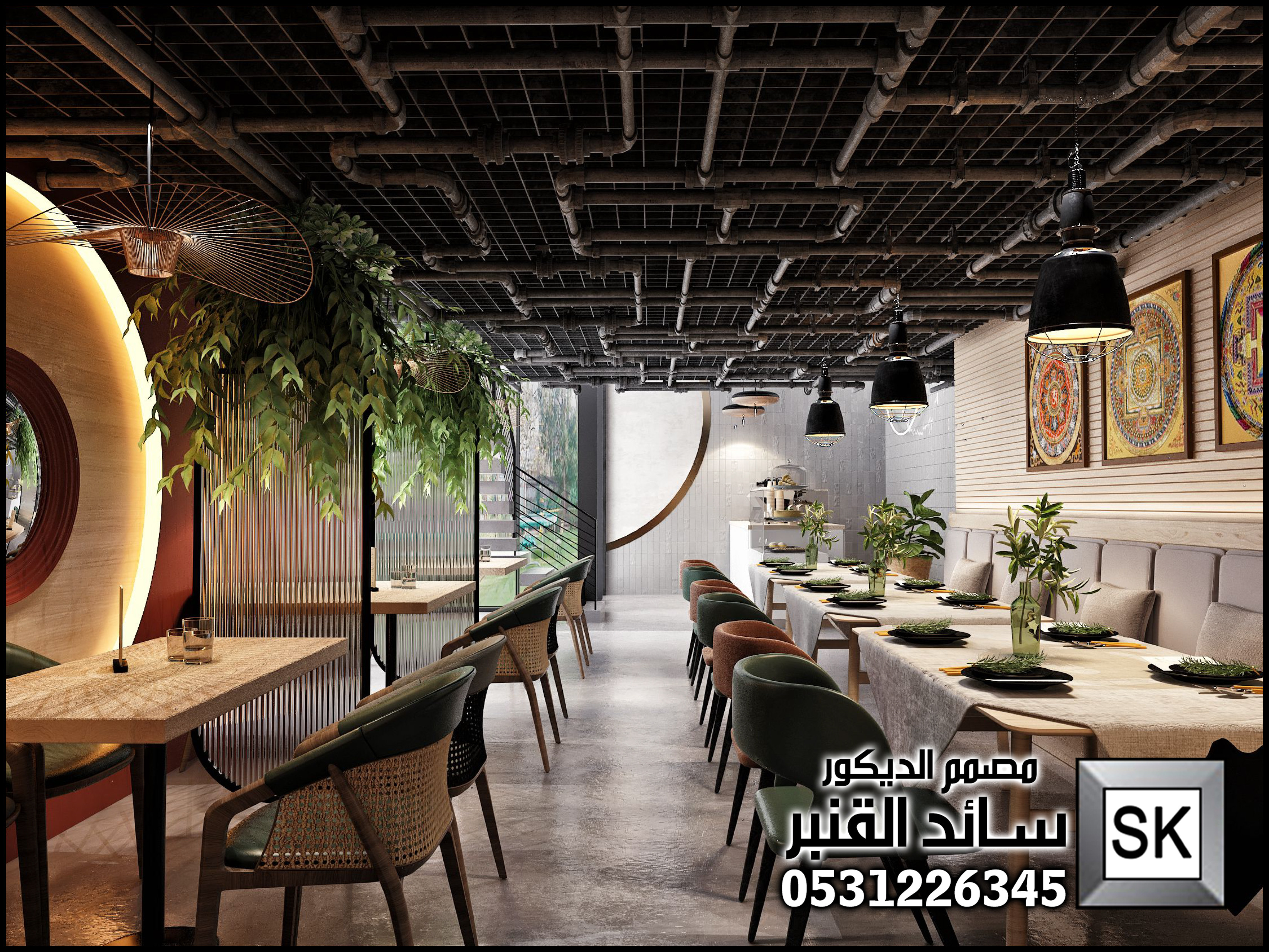 تصميم و تنفيذ كوفي شوب و مطاعم و محلات شاي في الرياض