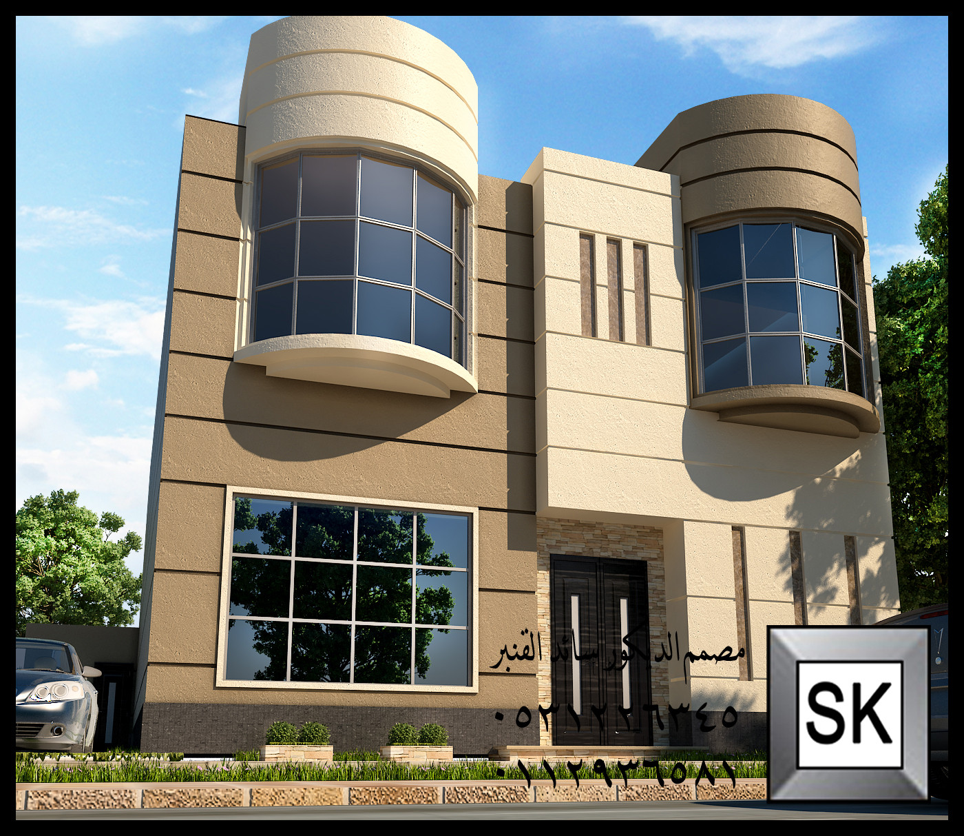 تصميم واجهة فيلا فخمة 2026