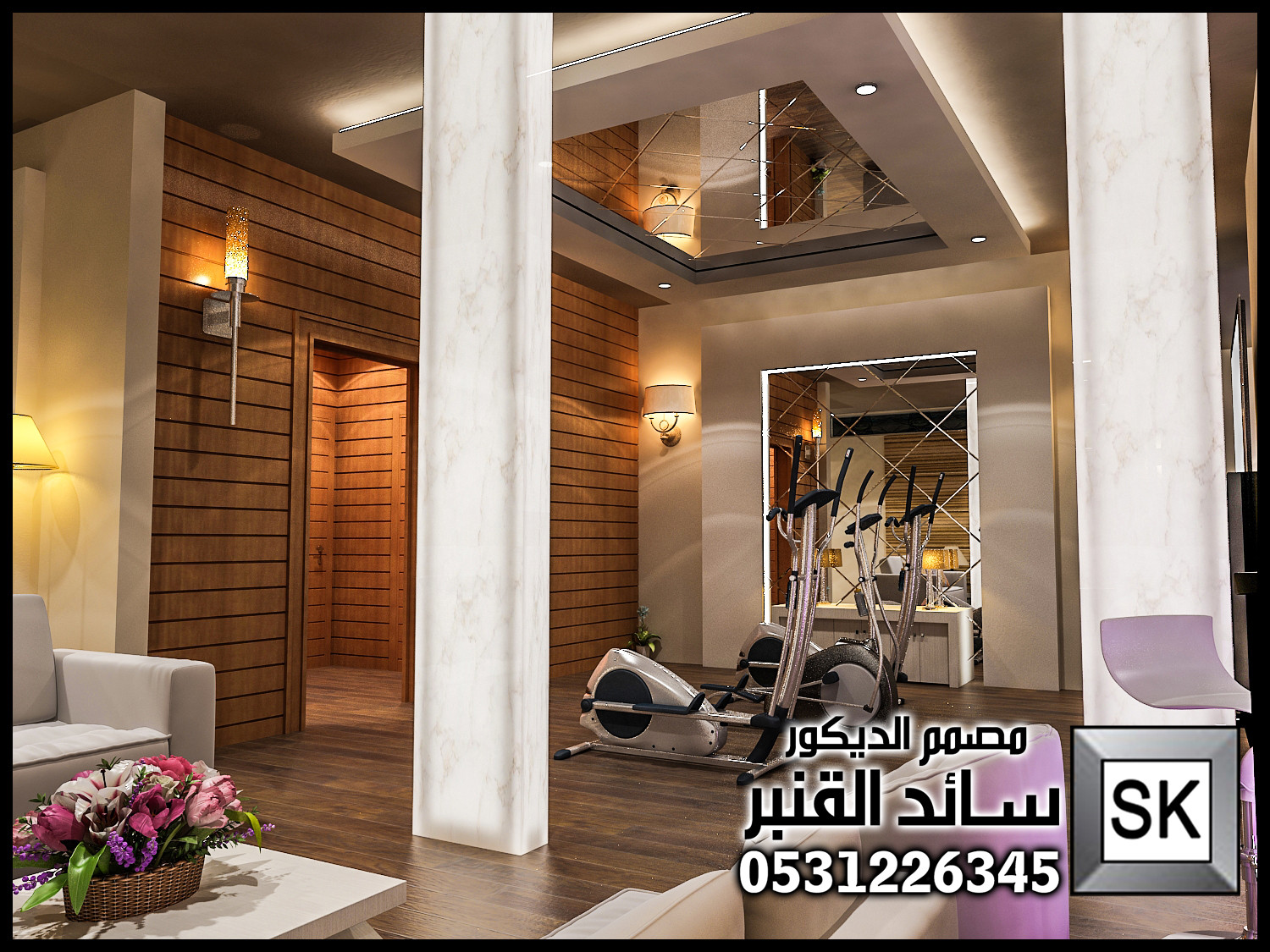 تصميم و تنفيذ قبو ترفيهي فاخر في الرياض