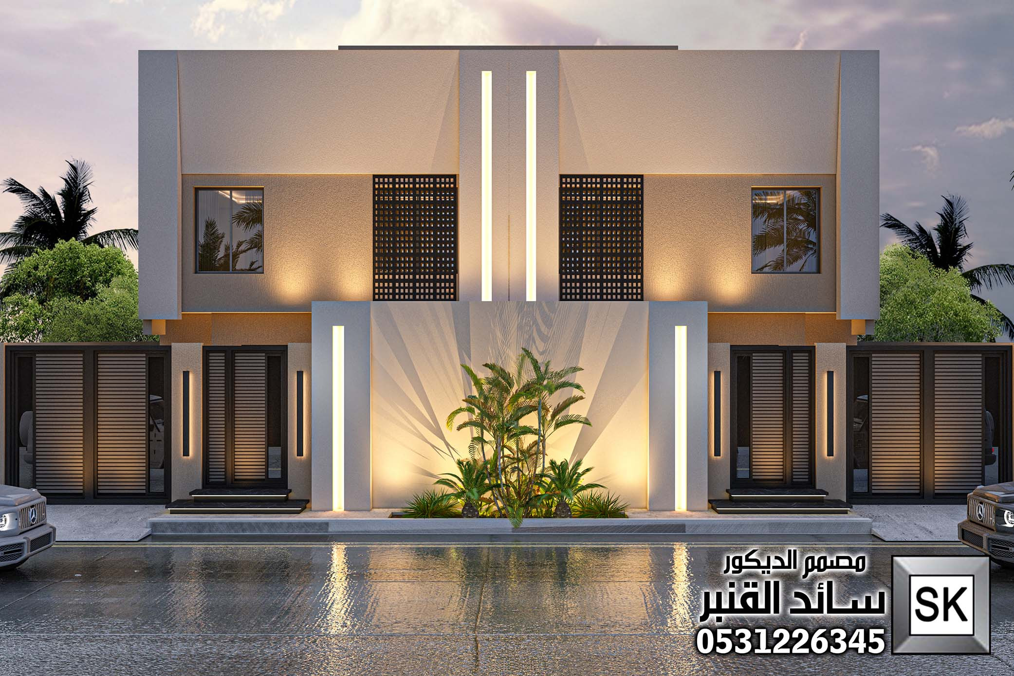 نصميم و تنفيذ تاون هاوس و دوبلكس فاخر في الرياض