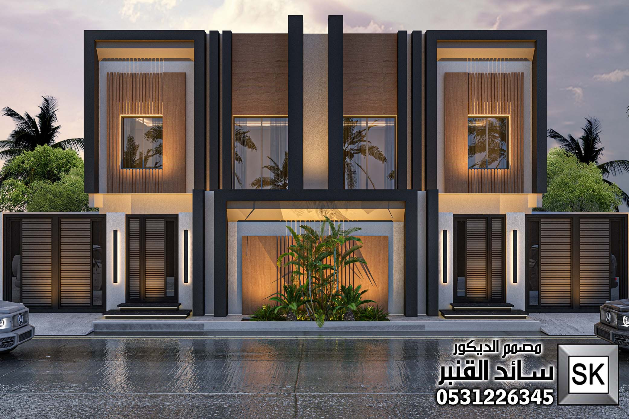 نصميم و تنفيذ تاون هاوس و دوبلكس فاخر في الرياض