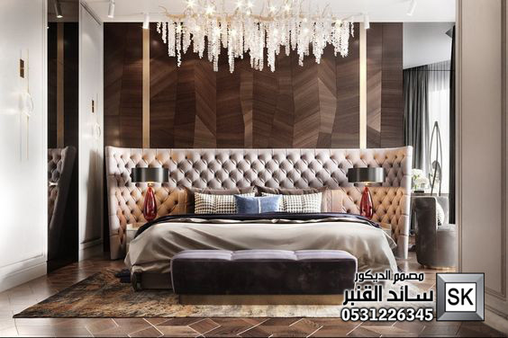 تصميم و ترميم غرف نوم رئيسية فخمة في الطائف