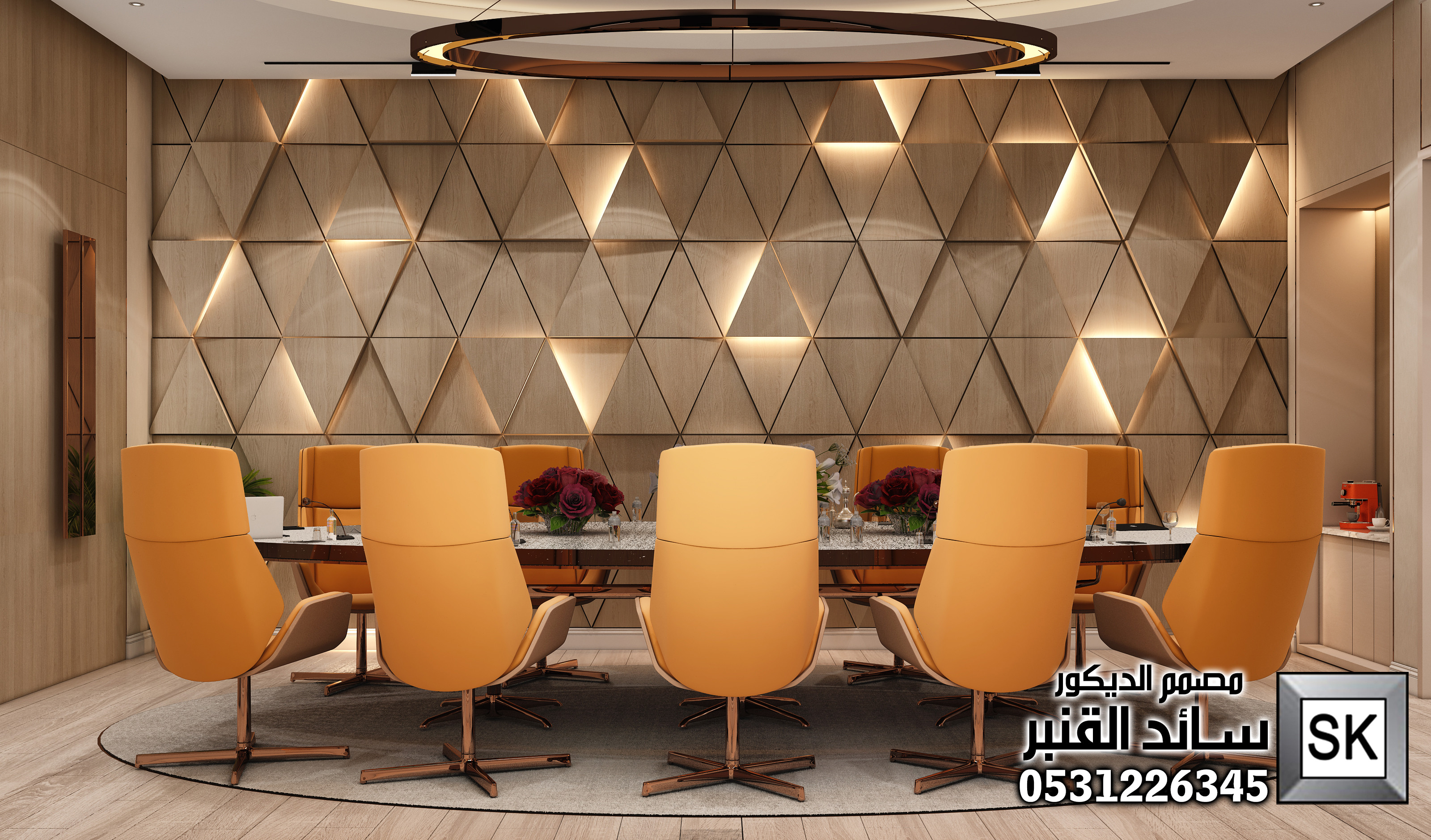 تصميم و تنفيذ ديكور داخلي مكاتب إدارية فخمة في الرياض