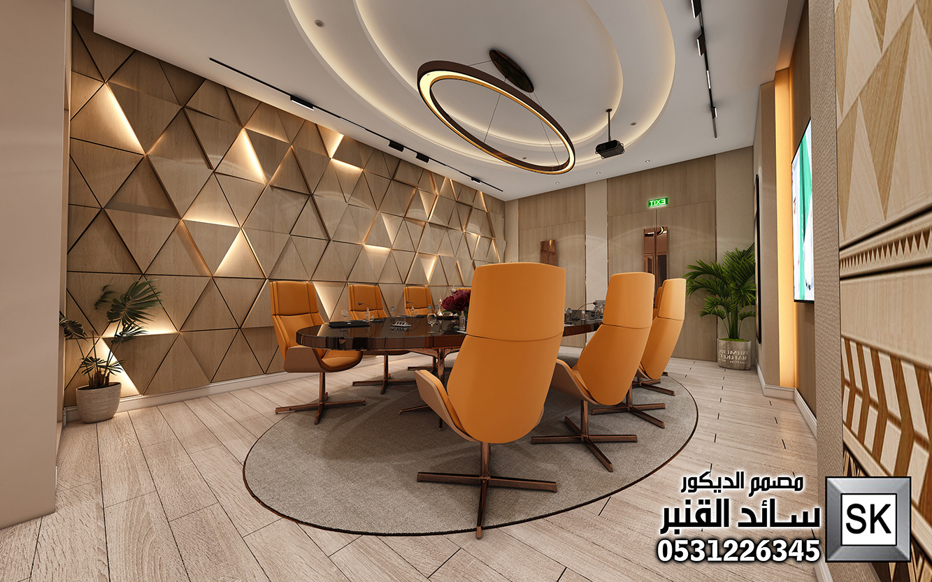 تصميم و تنفيذ ديكور داخلي مكاتب إدارية فخمة في الرياض