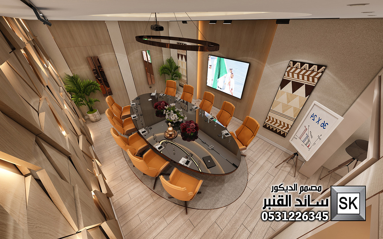 تصميم و تنفيذ ديكور داخلي مكاتب إدارية فخمة في الرياض