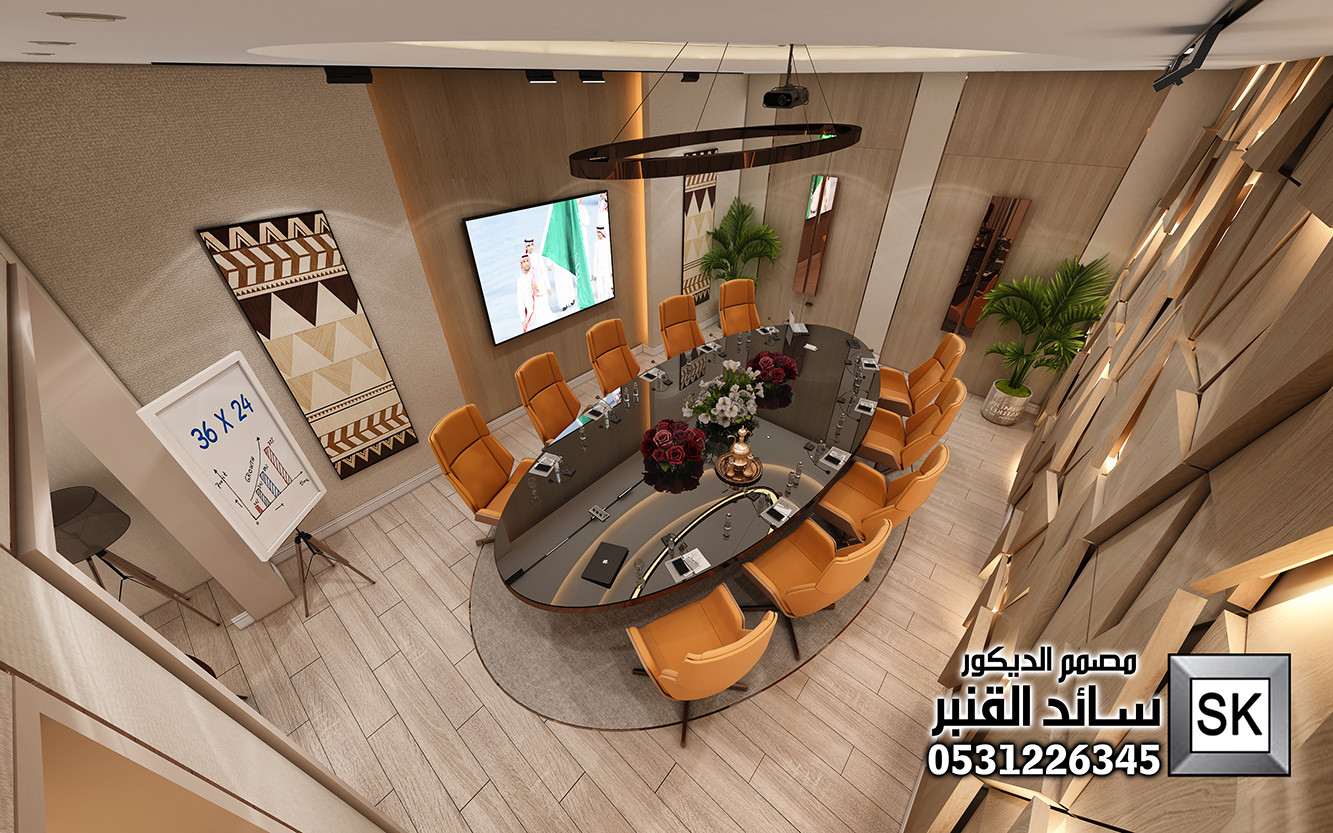 تصميم و تنفيذ ديكور داخلي مكاتب إدارية فخمة في الرياض