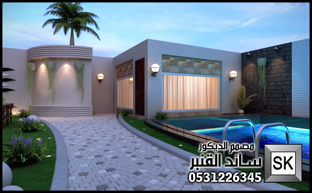 مصمم لاندسكيب شاليهات في الرياض