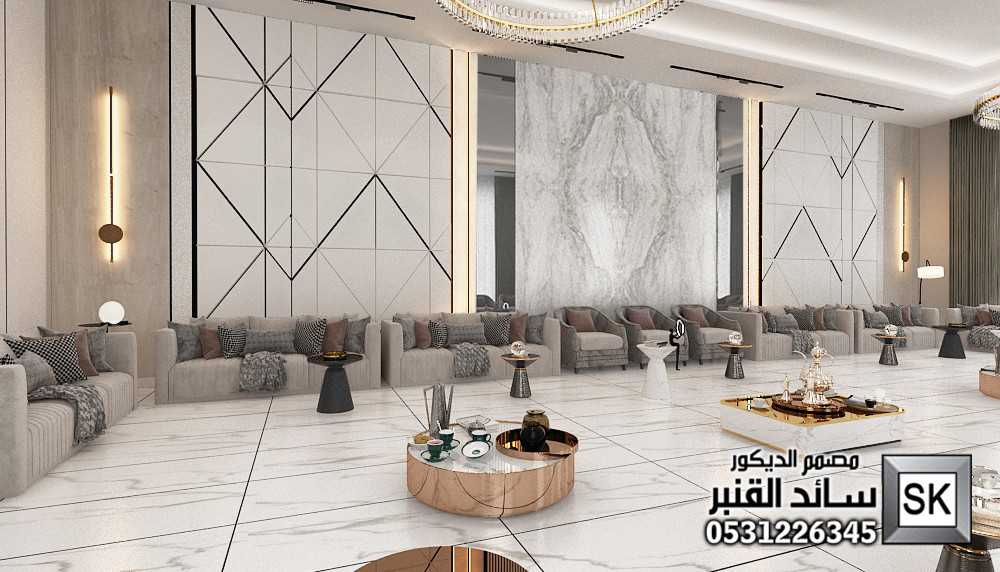 تصميم و تنفيذ مجالس ضيافة فخمة في القصيم