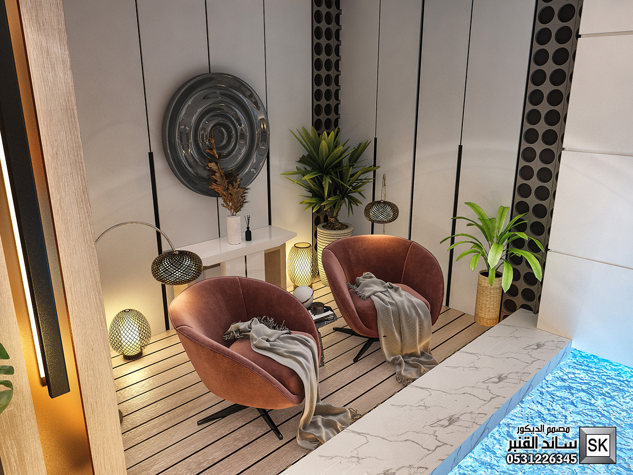 تصميم و تنفيذ قبو ترفيهي فاخر في الرياض