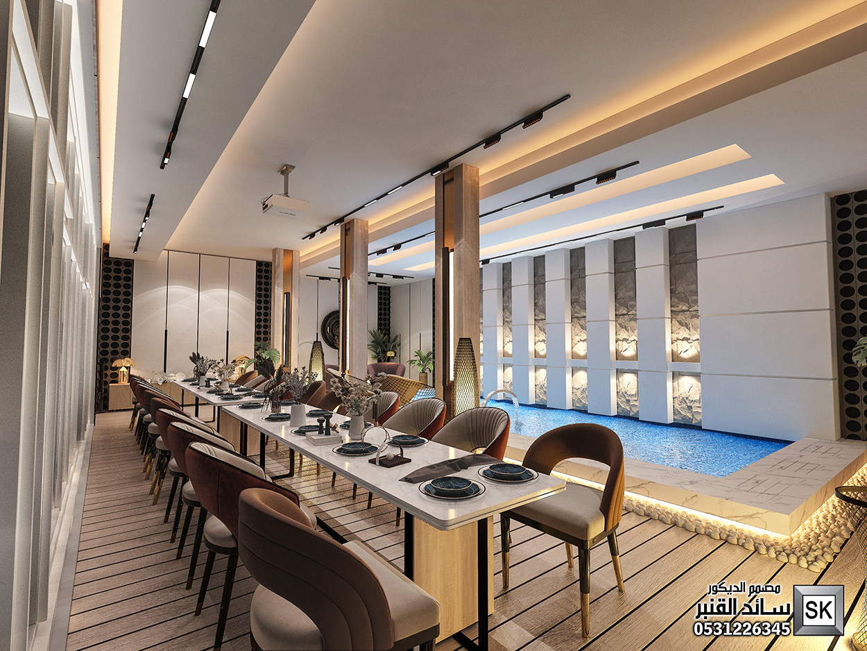 تصميم و تنفيذ قبو ترفيهي فاخر في الرياض
