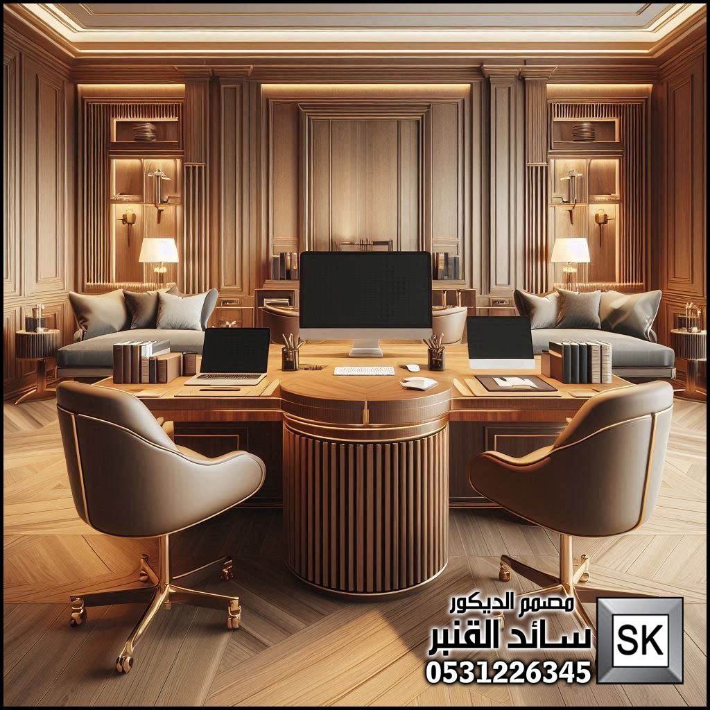 تصميم و تنفيذ مكاتب فخمة للشيوخ و رجال الأعمال في الرياض